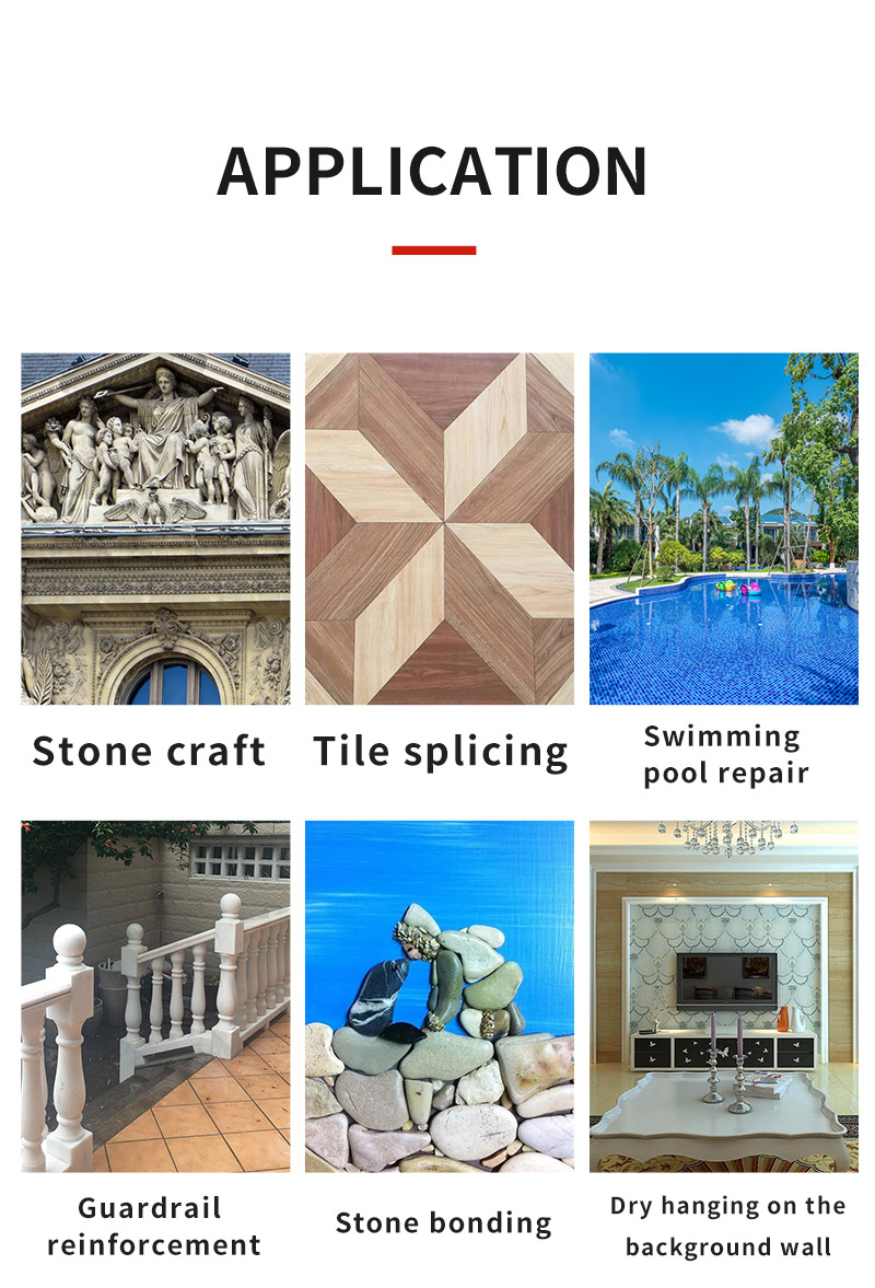 White Epoxy Dry-hanging Adhesive Waterproof 18kg Building Tile Repair