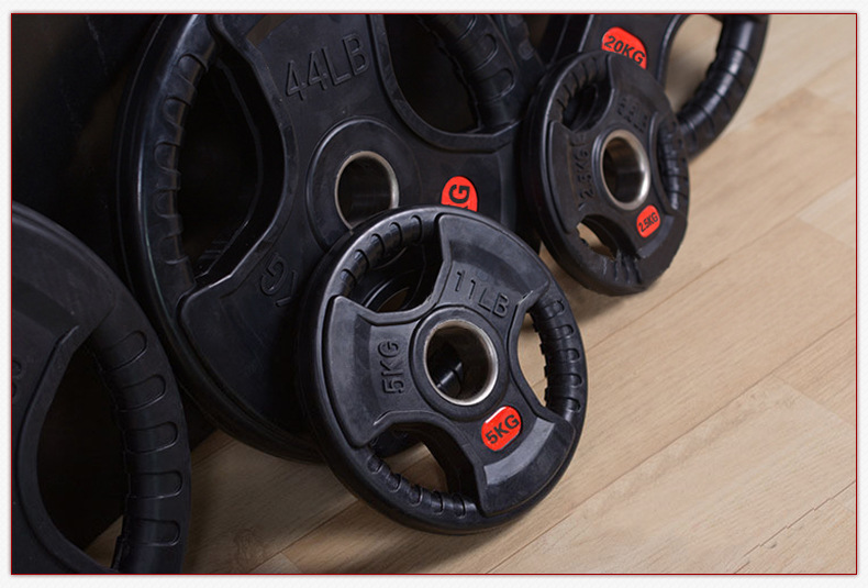 Gym Equipment Rubber Weight Plates Commercial Free Weights Weight Lifting
