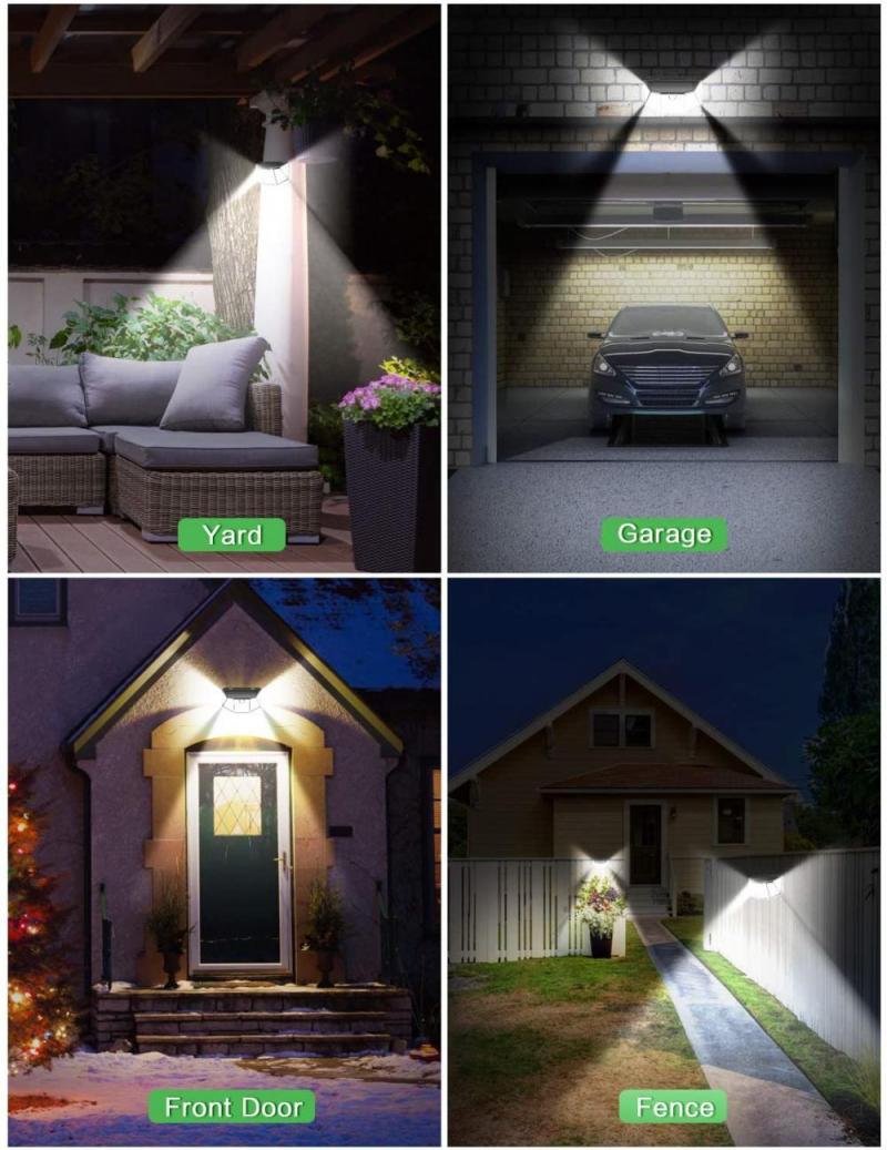 Outdoor Solar Wall Light Motion Sensor Waterproof Street Lamp Solar Powered Sunlight Spotlight