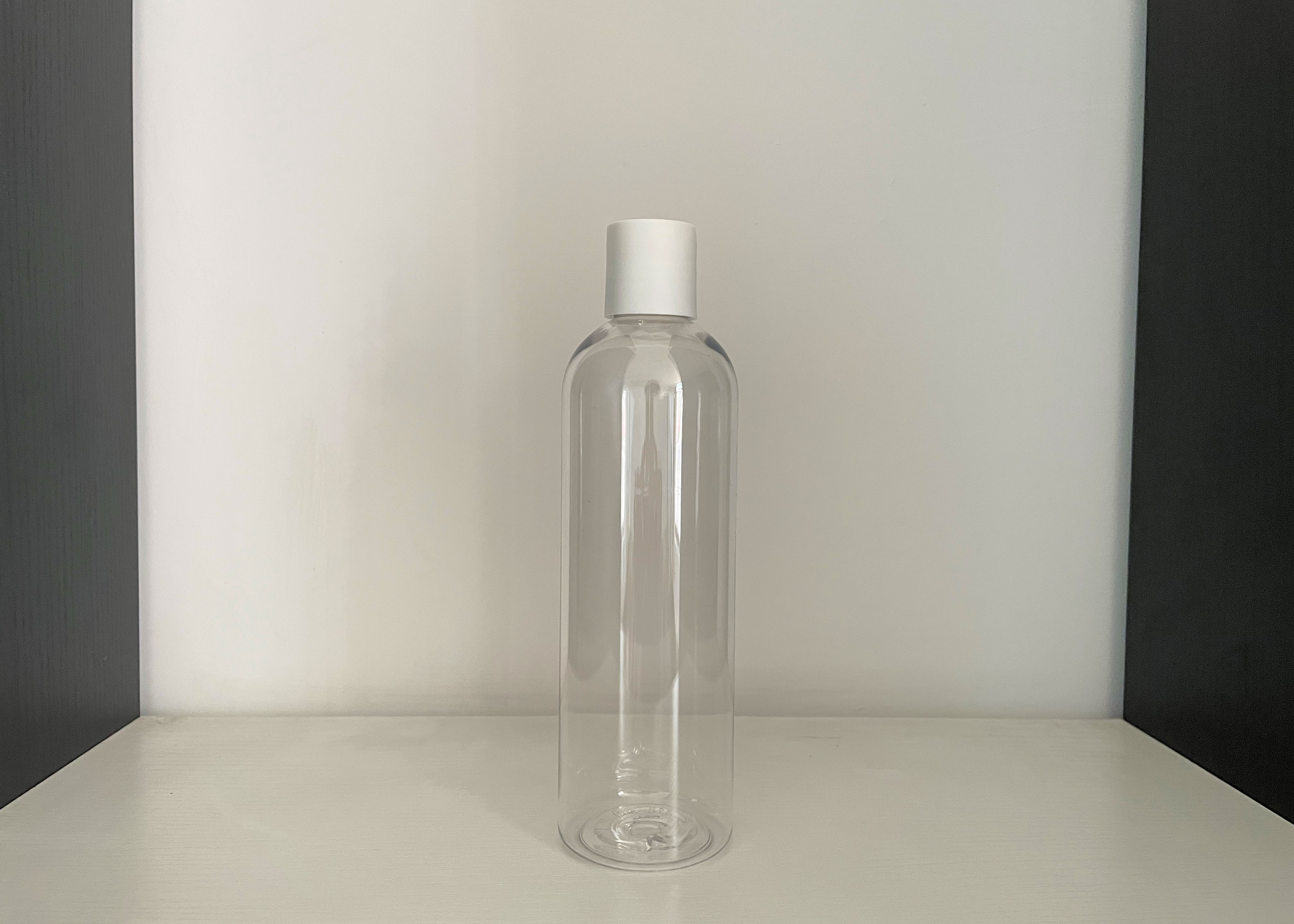 Custom Transparent 300ml Shampoo PET Lotion Bottle