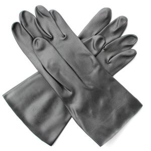 China Non - Allergic Disposable Nitrile Safety Gloves Black Color Comfortable Not Easy Damage wholesale