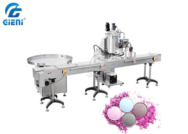 3.5KW Single Nozzle Powder Filling Machine Gear Pump Cosmetic Cream Filling