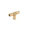 China Brass Gas Tee Manufacturer Tee 3 Way Connector Brass Metric Barbed Hose Fitting wholesale