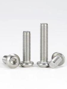 China 316 Stainless Steel Hex Drive Round Head Screws ISO7380 wholesale