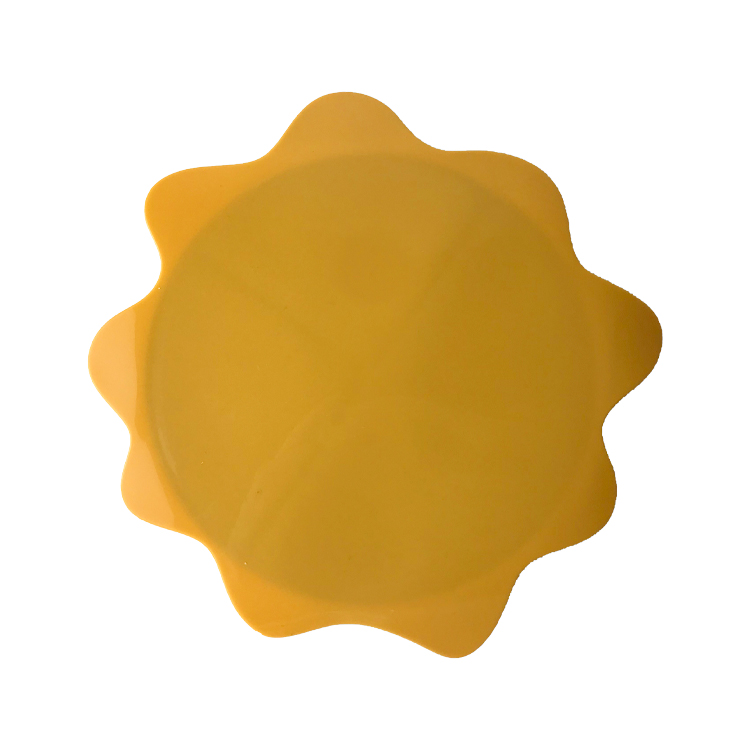 BPA Free Baby Suction Silicone Plate Eco Friendly Feeding Bowls Sun Shaped