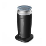 White Black Electric Coffee Milk Frother Handheld Foam Warmer Stand