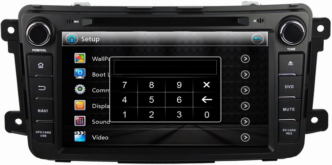 Ouchuangbo Car DVD for Mazda CX-9 2012- GPS Satnav Multimedia Head Unit SWC iPod BTOCB-8069A