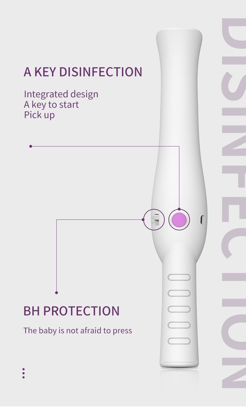 2W USB Portable Rechargeable Sterilization Disinfection UV Lamp