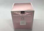 Pink Folding Cardboard Gift Boxes , Gold Foil Gift Boxes Holographic Advertising