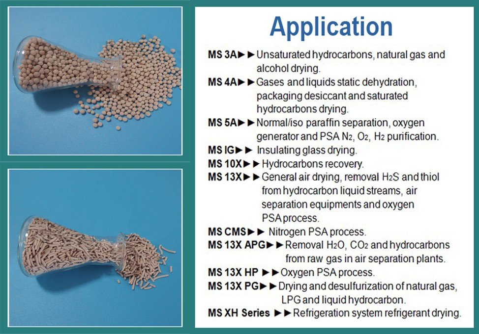 Zeolite Molecular Sieves 3A Dryer filter for adsorption oxygen generator