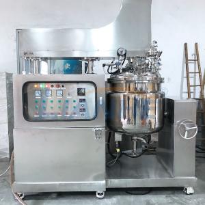 China LIANHE Cream Vacuum Emulsifier Mixer 200L SUS316L Homogenizer wholesale
