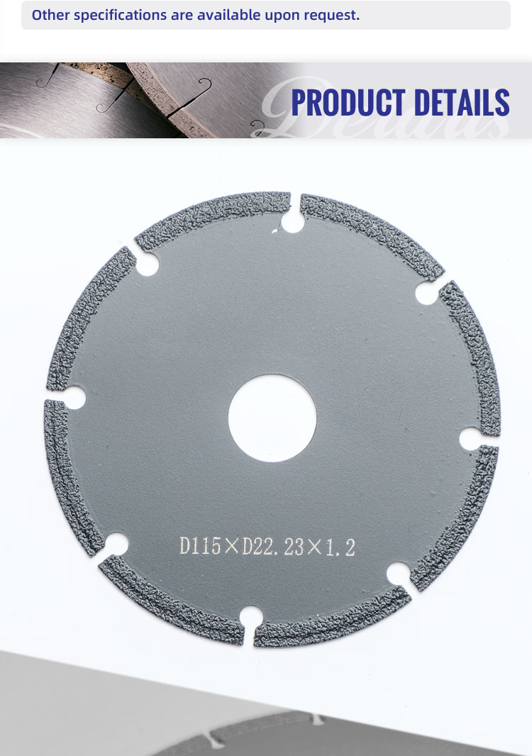 140 Teeths 20/22.23/25.4mm Born mm Metal Cutting Disc Vacuum Brazed Diamond Saw Blade