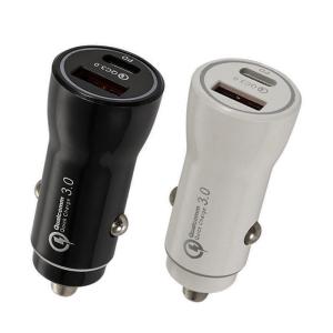 China 36w Dual Port Car Charger PD 20w USB C QC3.0 5V 4.8A wholesale