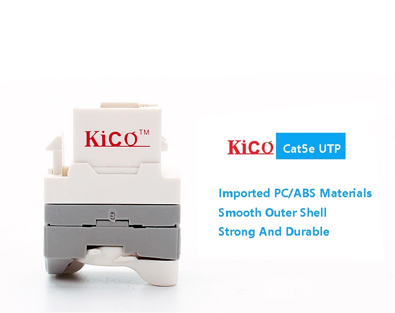 OEM Network Cable Accessories Keystone Insert Cat 5e UTP RJ45 Network Module
