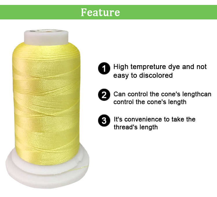 Reflective Embroidery Thread 120D/2 KANGFA Polyester Thread for Rayon Embroidery