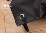 PP Rope Drawstring Cinch Backpack Promotional Black 210D Nylon Polyester