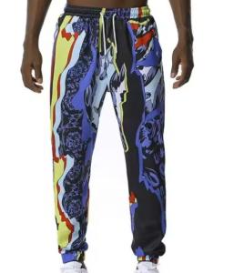China Fashionable Cotton Blend Sublimation Sweatpants Printed Jogger Pants Anti Shrink wholesale