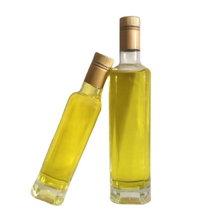 Olive Oil Empty 100ml 250ml 500ml 750ml 1L Clear Square Glass Bottle With Lid