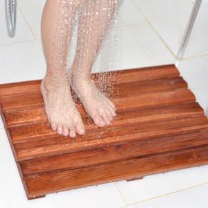 China OEM Sustainable Non Slip Wooden Mat Retro 3cm Length OT 53353 wholesale