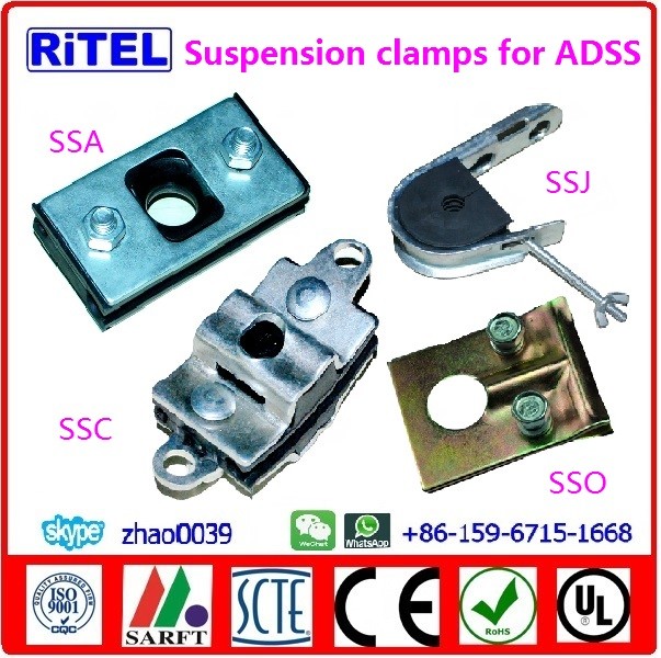 high strength anchor brackets and hooks GHS, GHSO, SP-9, SP-10 for ADSS fiber optic cable