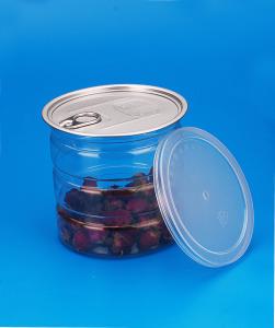 China Round Leak Proof Bpa Free PET Plastic Jars Easy Open Ends 680ml Canned Food Packaging wholesale