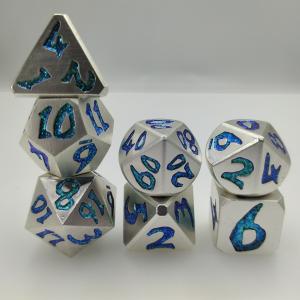 China High Temperature Blue Gold Luxury Metal Hand Polished Multipurpose Small Poker Dice wholesale
