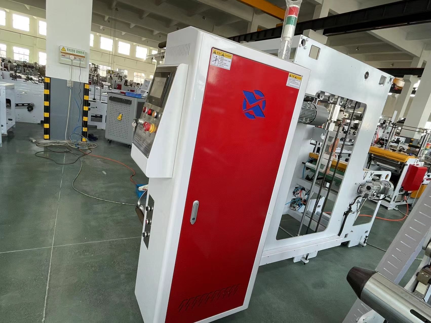 1.75KW Non Stop Film Rewinding Machine 50m/min Electric Pneumatic