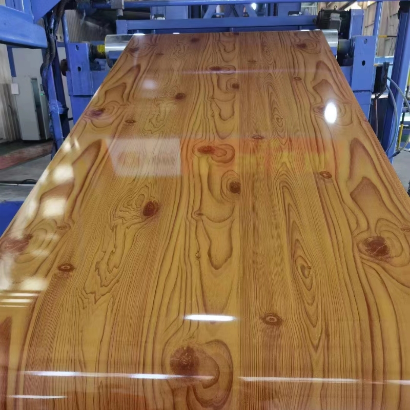 Wood Roller Coated Aluminum Sheet Coil with 3-8 Tons Coil Weight and Durable Bending Welding Punching Cutting Services