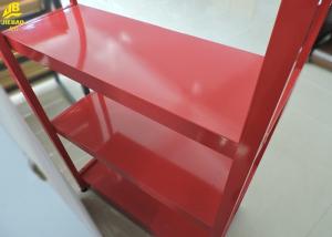 China Promotion Display Convenience Store Shelving Red Colour Customized Logos Small Size wholesale