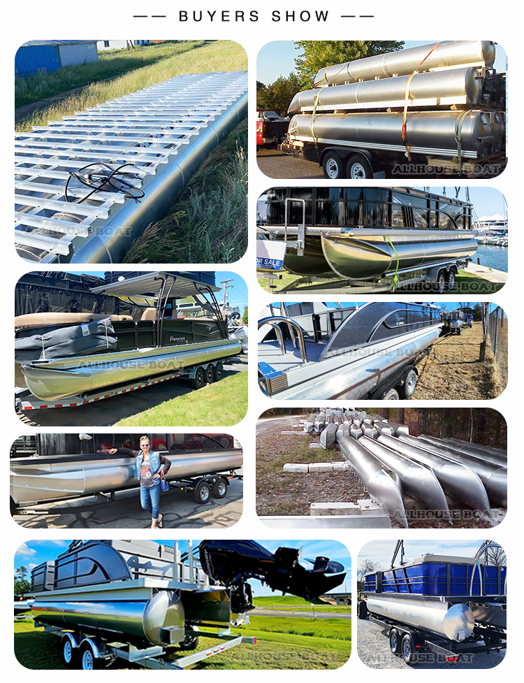 Custom Pontoon Logs Aluminum Pontoon Tubes , Aluminum Tubing For Pontoon Boats