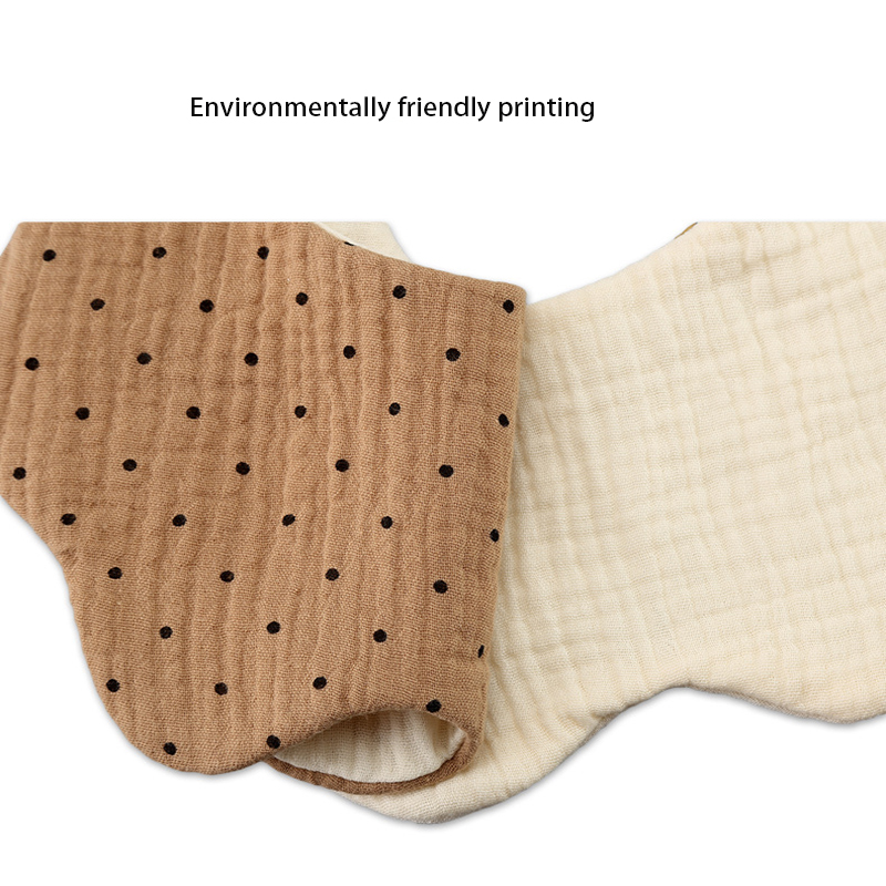 Muslin fabric Wholesale Customized Printed Feeding Cotton Fabric Baby Bibs
