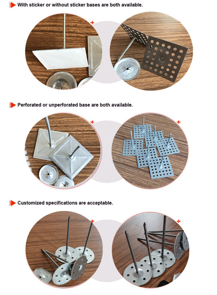 OEM Stainless Steel Perforated Base Insulation Pins For Marine