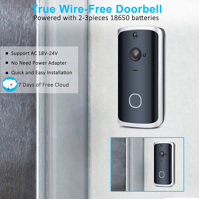 HFSecurity RD11 Wide Angel WIFI VIsua Real Time Two Way Audiol Door Bell