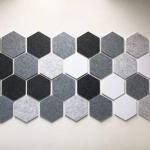 Nontoxic Indoor Polyester Fiber Acoustic Panel Lightweight For KTV
