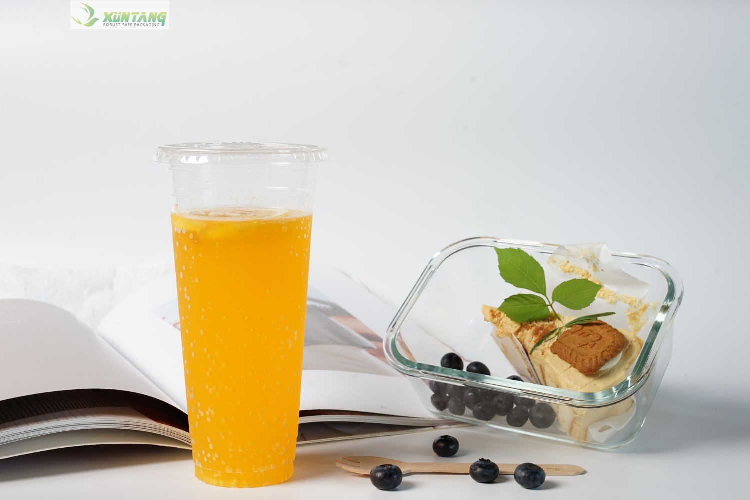 PLA Biodegradable Cold Cups 24oz 98mm Eco Friendly