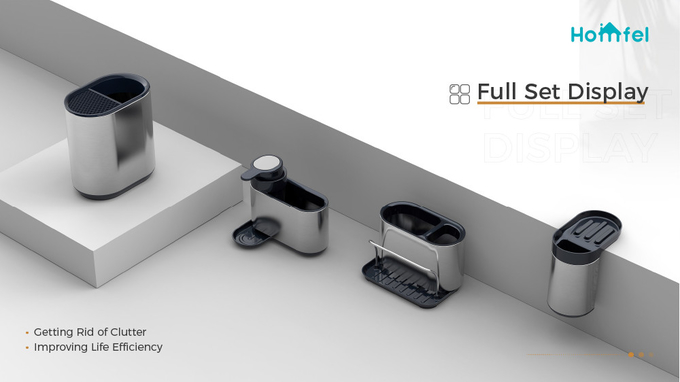 Efficiently Store Your Kitchen Essentials With OEM ODM Sink Caddy Shelf Drying Rack