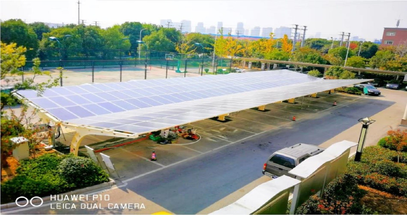 5000mm span ground Carport Solar mounting system solar bracket solar structure PV mounting system