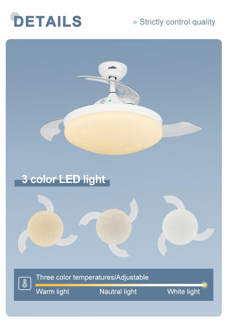 Invisible ceiling fan