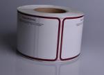 Print custom self adhesive paper printable shipping tracking labels