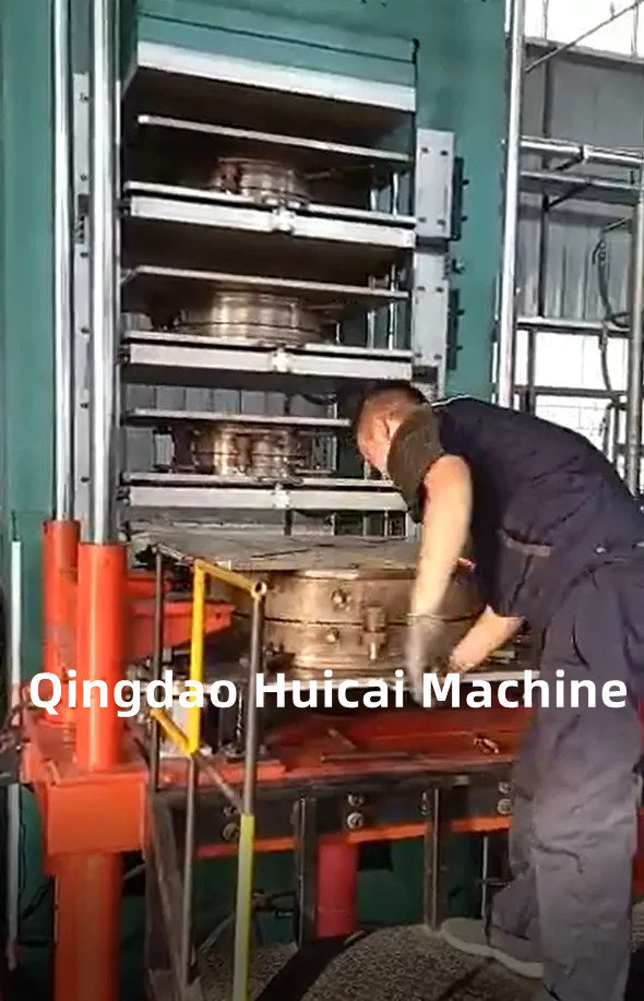 200C Max Working Temperature Forklift Solid Tire Vulcanizing Machine with 380V Voltage