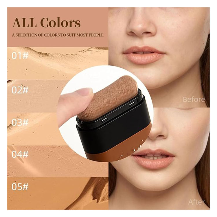 Women's Natural Vegan Mineral Liquid Foundation Concealer Wholesale Loose Full Coverage Cream Makeup Waterproof Light for Fair