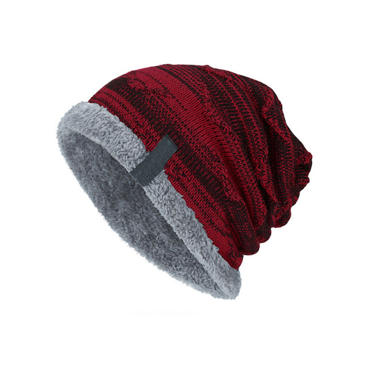 Warm Soft Men'S Knit Winter Hats , Moisture Wicking Stylish Beanie Hats