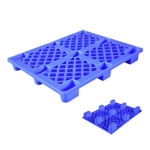 China Serrated Deck Disposable Plastic Pallet 1200X800 HDPE 9 Feet Nestable wholesale