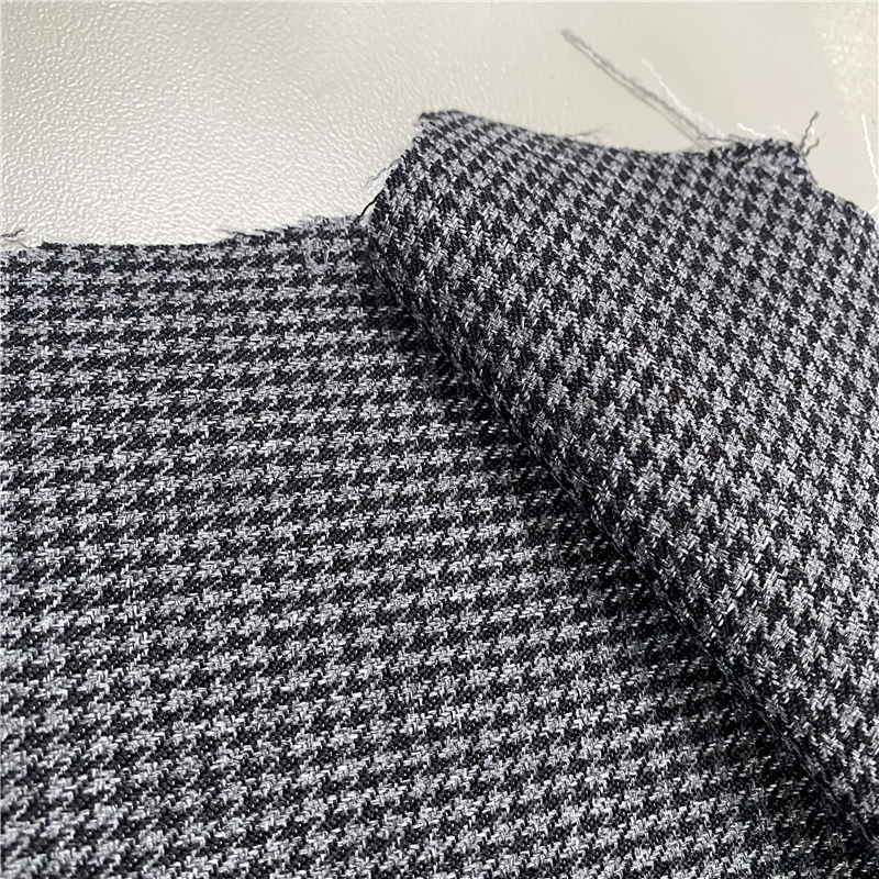 Double-Layer Houndstooth Chivu Fabric for Autumn Winter Coat CHECK FABRIC Width 57/58