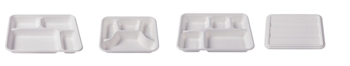 Restaurant Compostable Soup Bowls , 26Oz Disposable Microwave Bowls Recycled