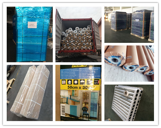 24inch Floor Protection Film 100m White Logo Printing Anti Scratch
