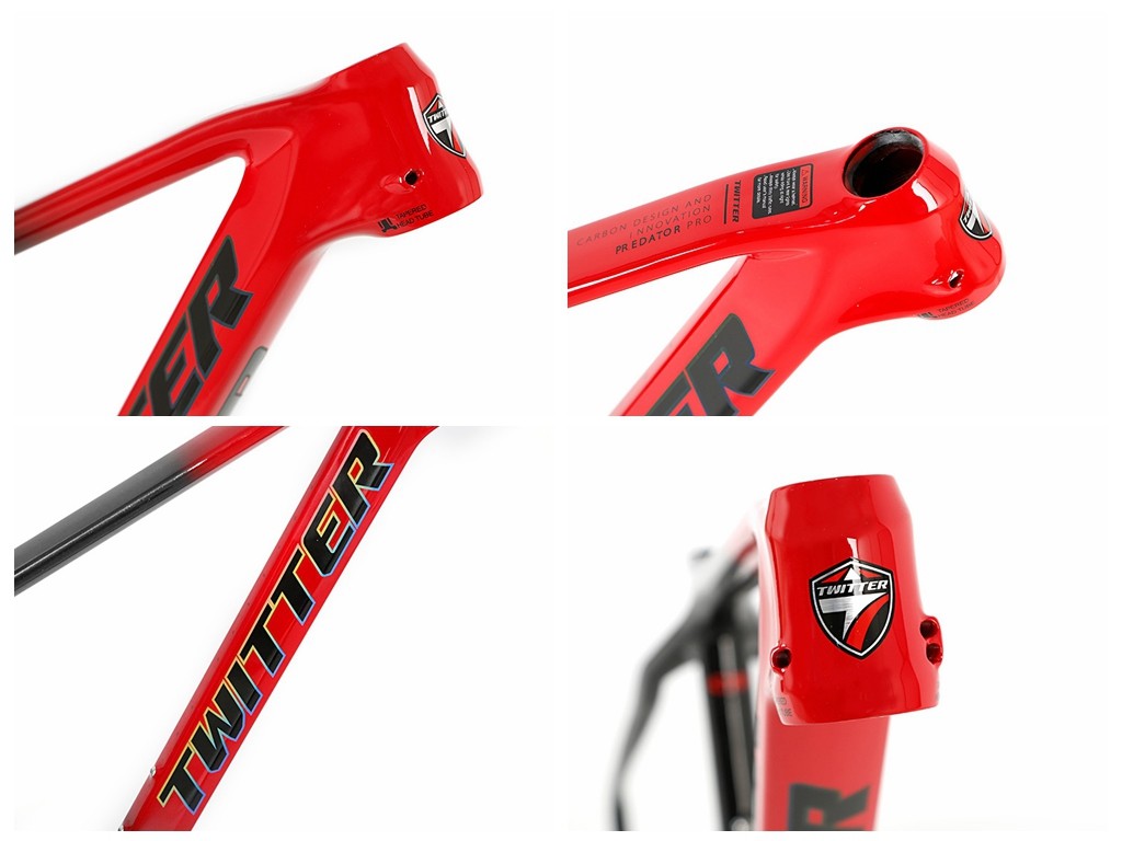 Twitter PREDATOR XC Lever Carbon Fiber Hardtail Mountain Bike Frame 29