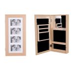 MDF Panel OEM Wall Mounted Wooden Jewelry Cabinet 30cm Length