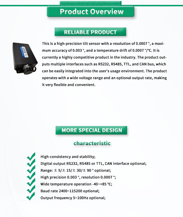 Industrial Grade UNIVO UBIS-526Y Dual Axis Inclinometer for Accurate X-Y Measurements