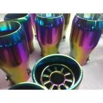 High Efficiency Stainless Steel Motorcycle Exhaust Pipe Tube Vacuum PVD Plating